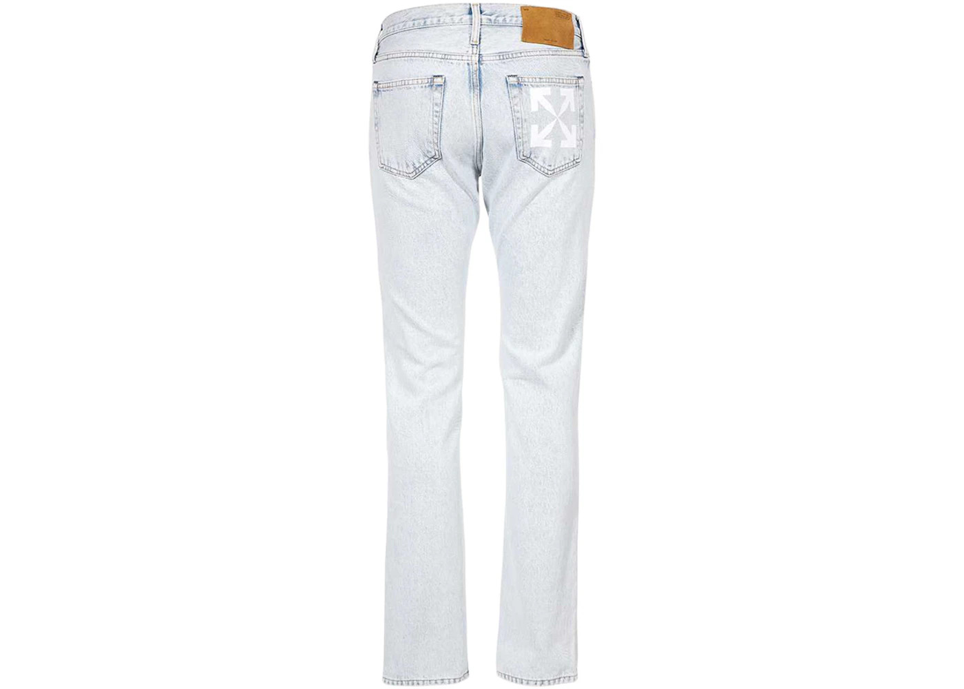 OFF-WHITE Arrow Pocket Slim Fit Jeans Bleach Blue - 2