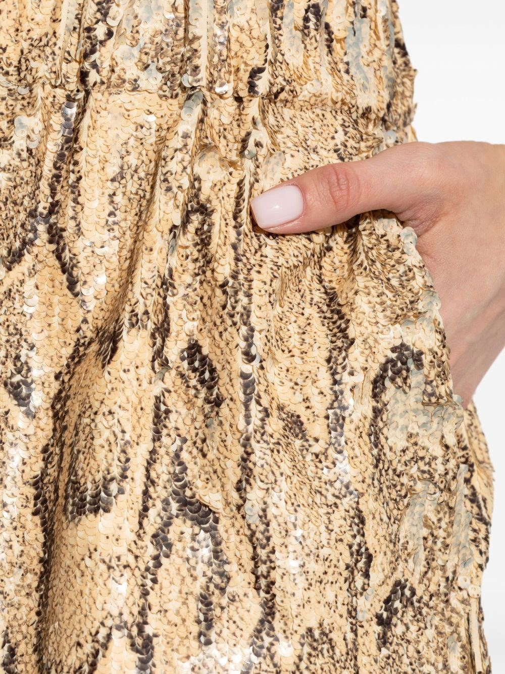 Printed sequined bermuda shorts - 3