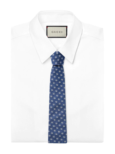 GUCCI Double G silk tie outlook