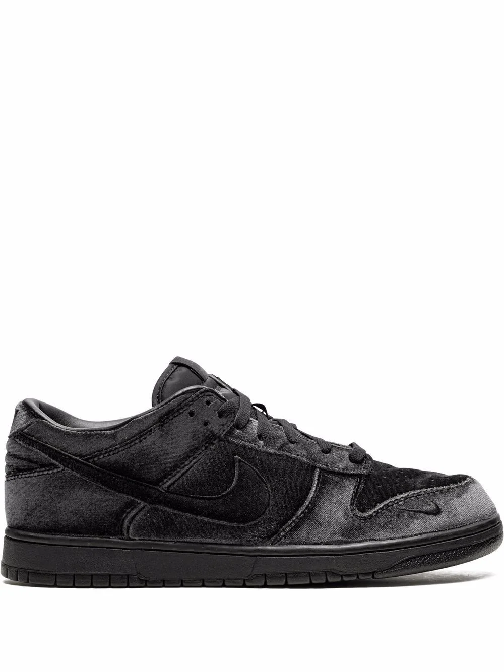 ₢ 킹 Dover Street Market Dunk Low "Triple Black Velvet"스니커 - 1