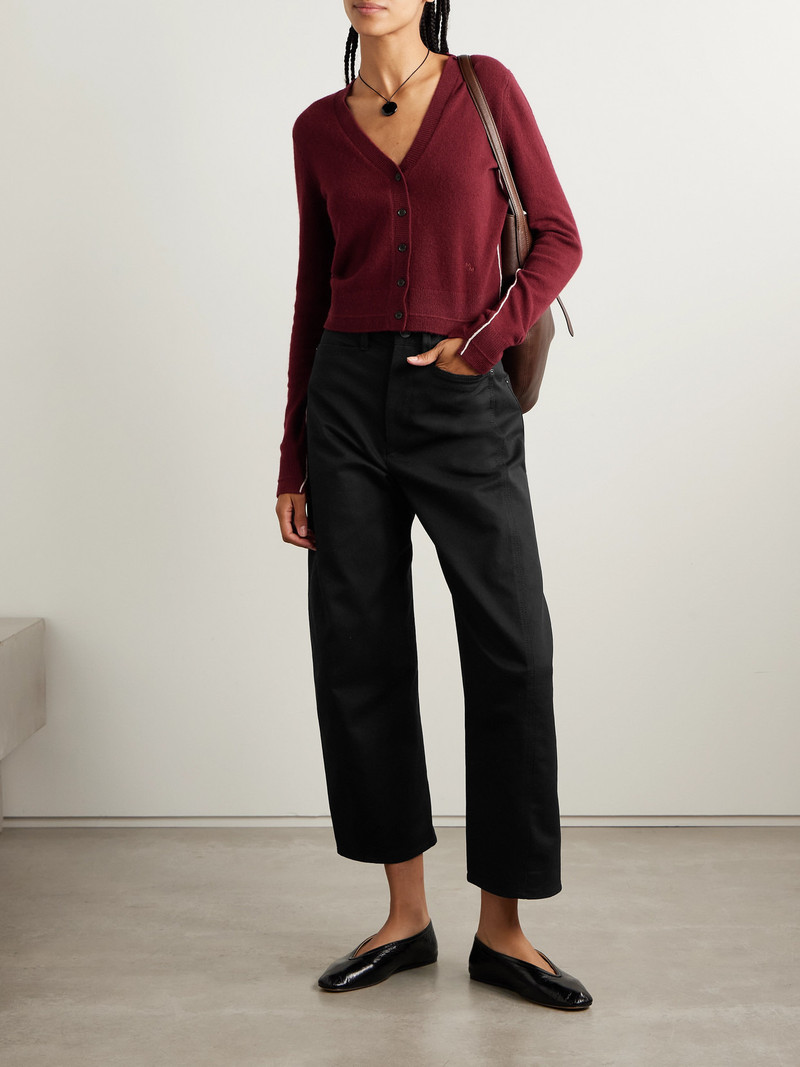 MARIA McMANUS Bow High-rise Barrel-leg Organic Jeans outlook