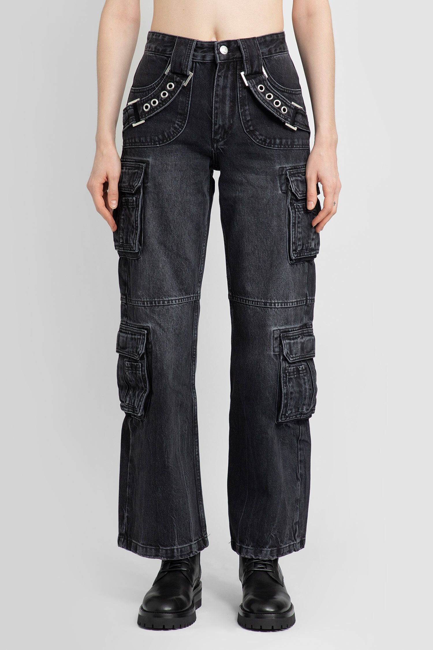 Harness-Strap-Cargo-Trousers - 1