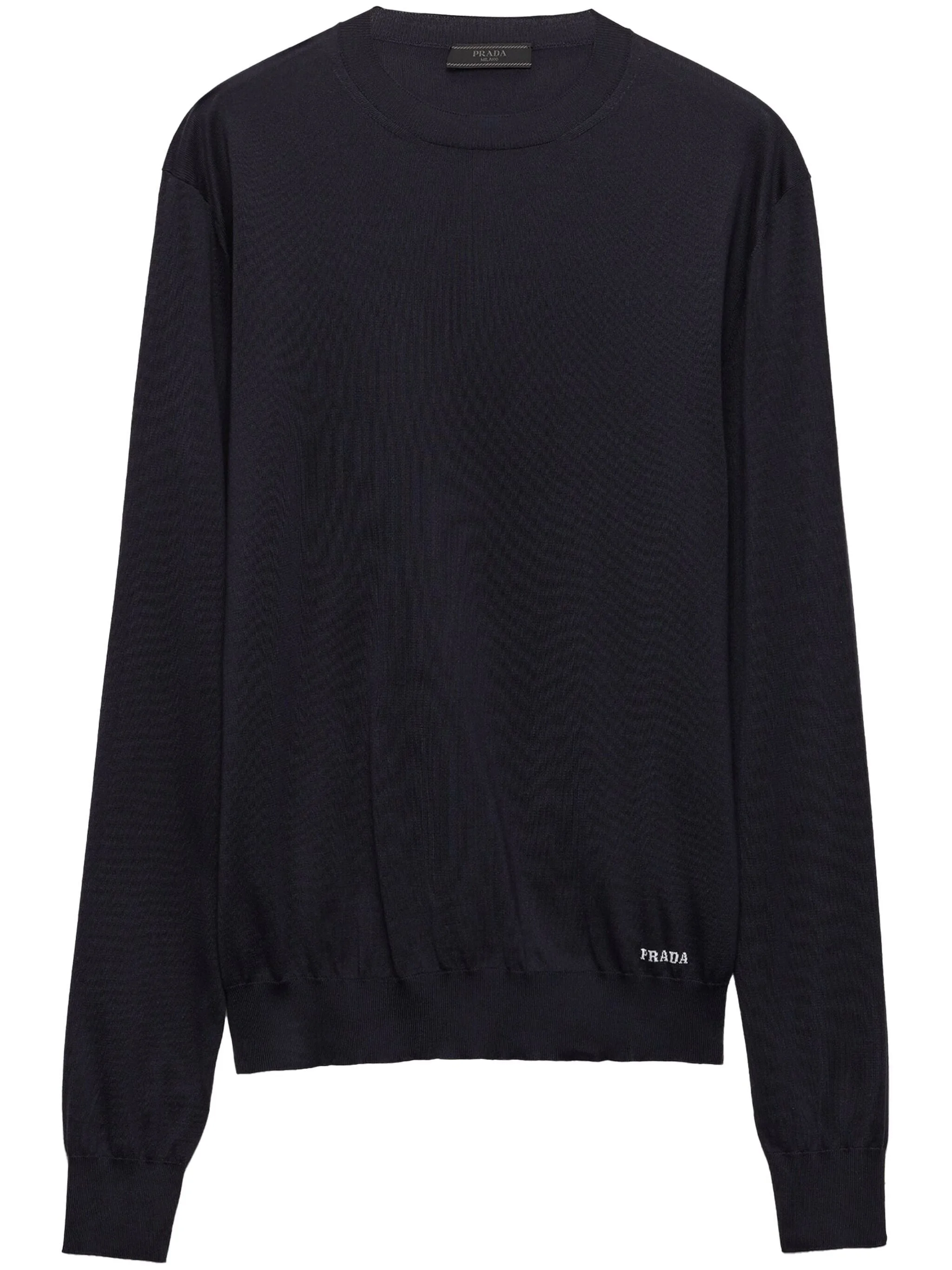Crew-neck Silk Jumper - 1