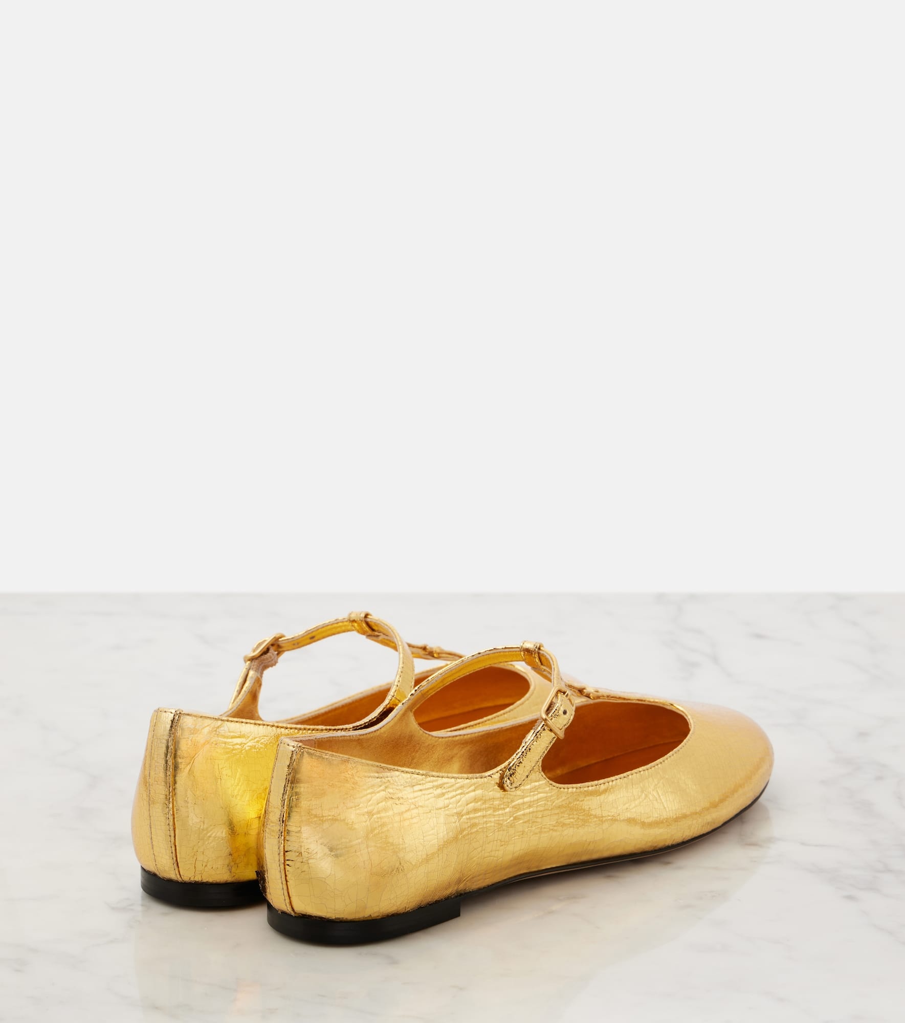 Marcie metallic leather flats - 2