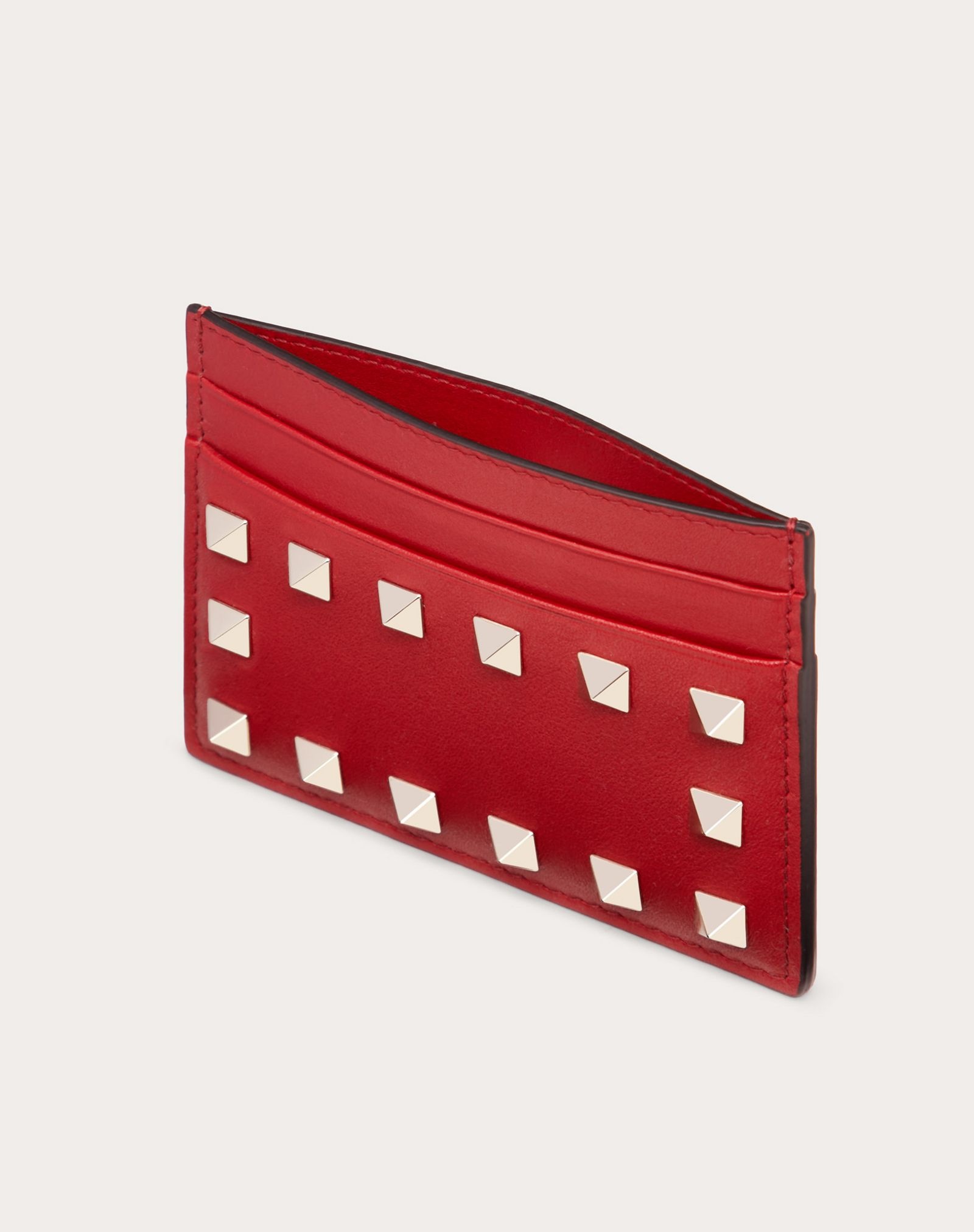 Rockstud Calfskin Cardholder - 5