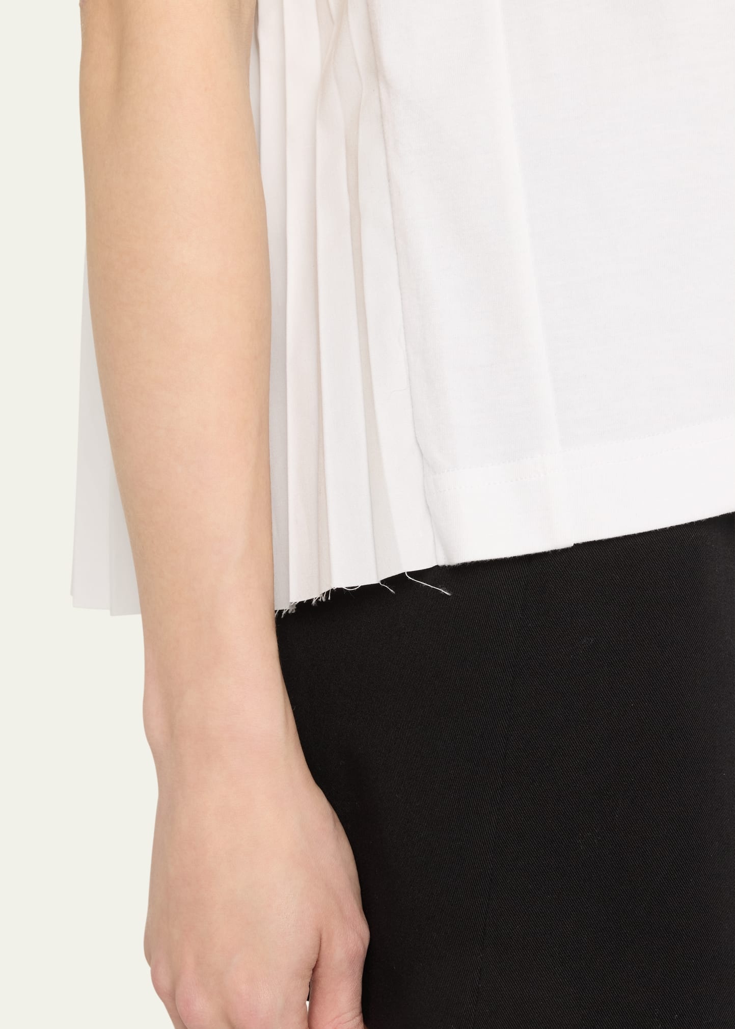 Pleated-Back Knit Tee - 5