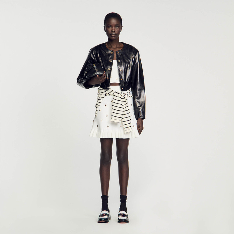 Sandro LEATHER JACKET outlook