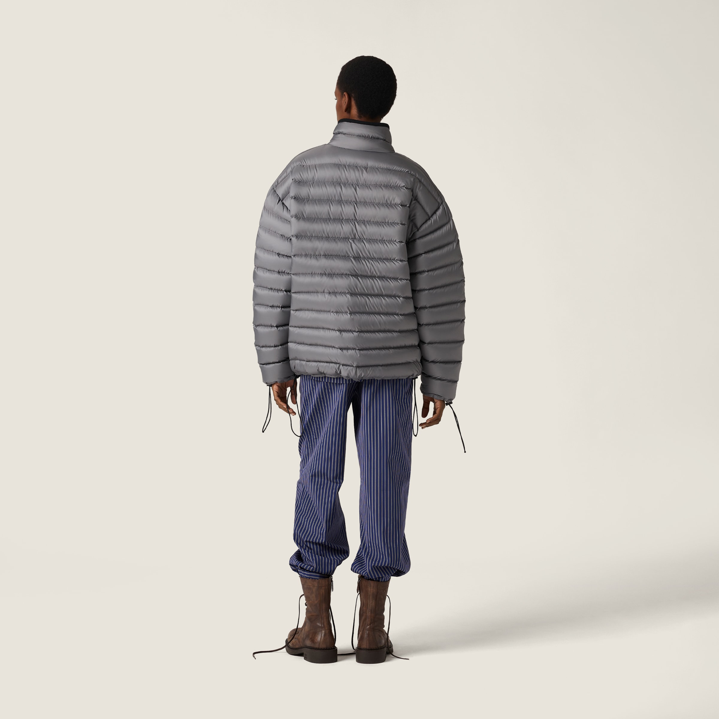 Lightweight pongé down jacket - 3