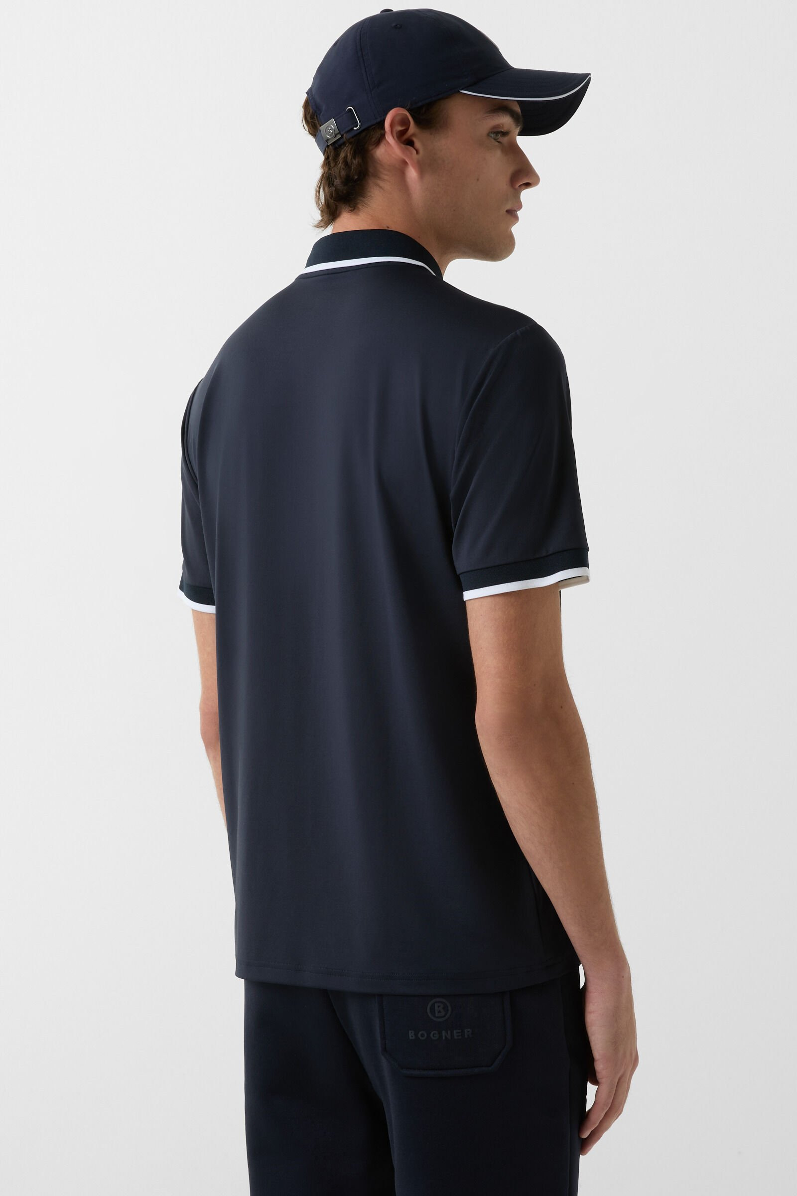 Cody functional short-sleeved top in Navy blue - 3