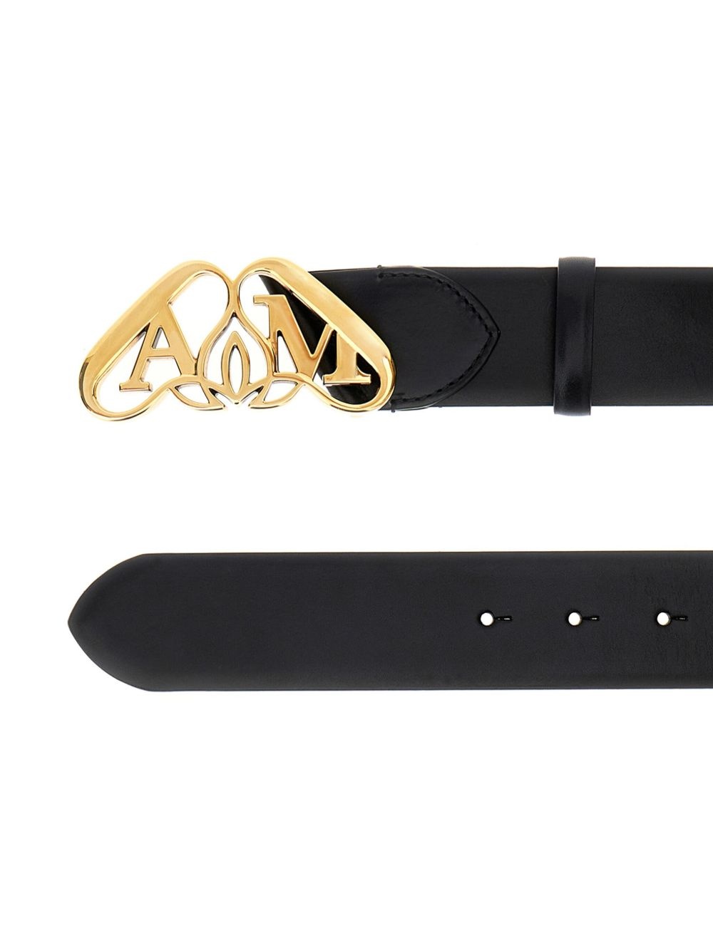 Seal-buckle leather belt - 2