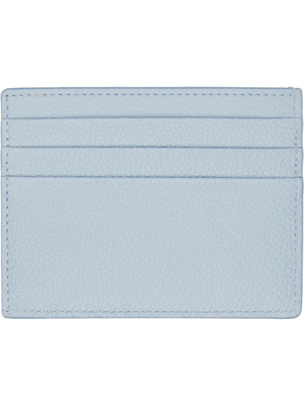 Blue Single Leather Card Holder - 2
