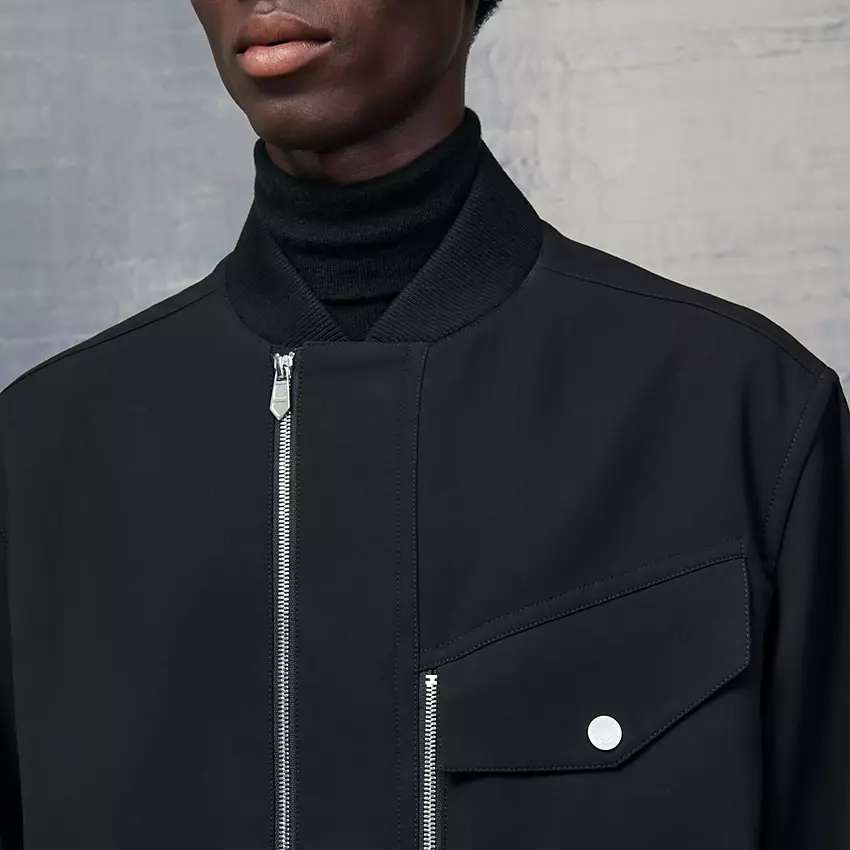 Rib-trim jacket - 3