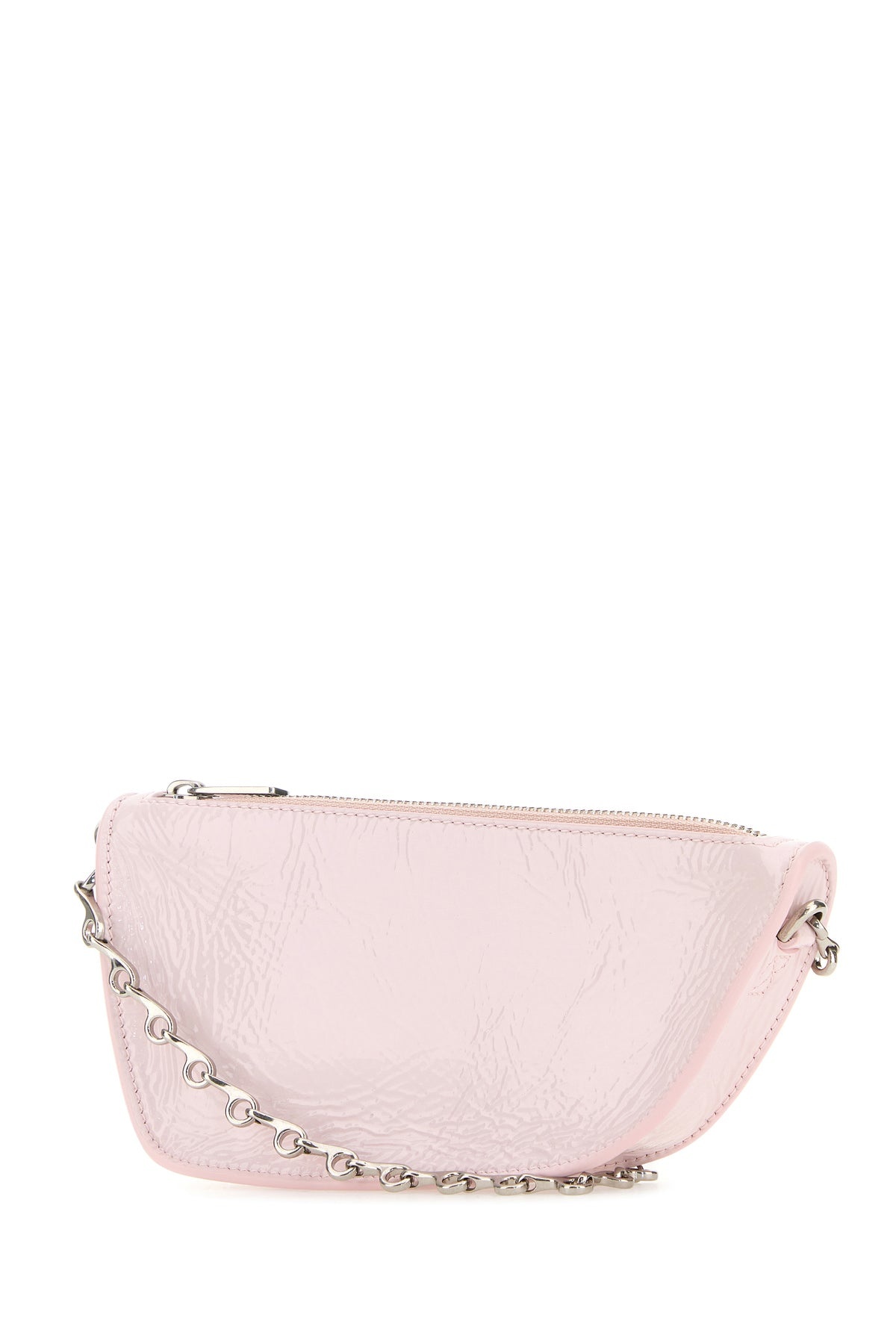 Pastel pink leather micro Shield shoulder bag - 2