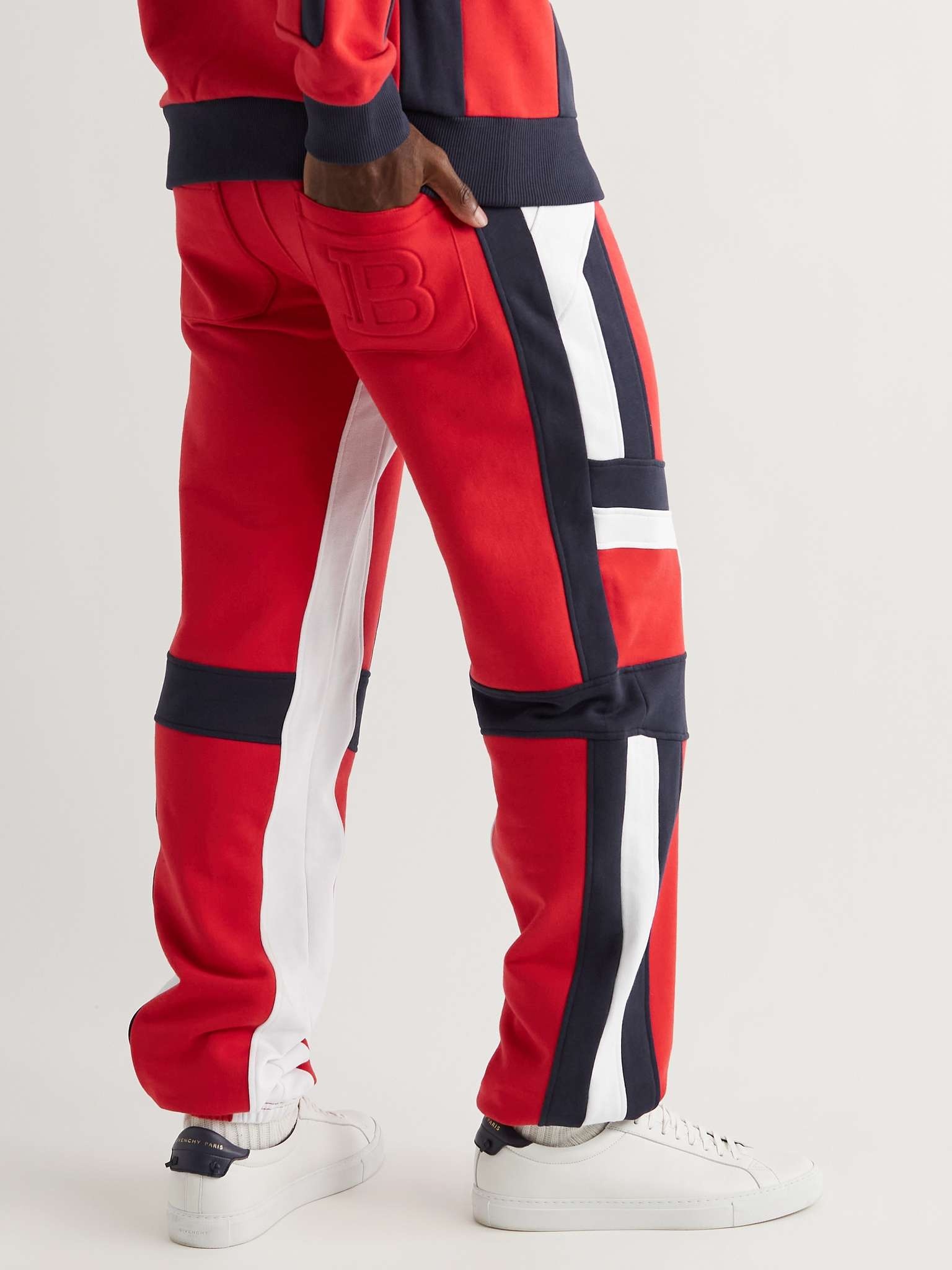 Tapered Panelled Cotton-Jersey Sweatpants - 4