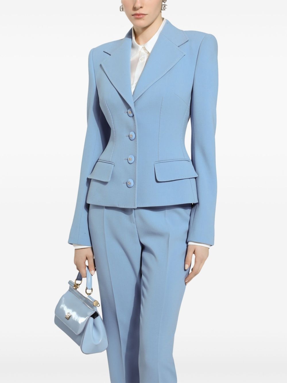 fitted buttoned jacket - 5