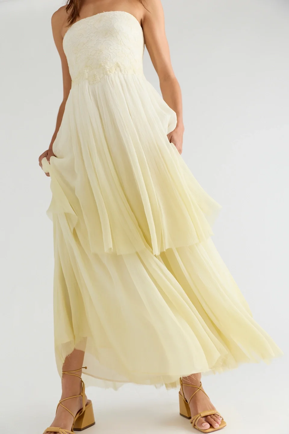 Nigel Preston Romance Strapless Maxi Dress - 1