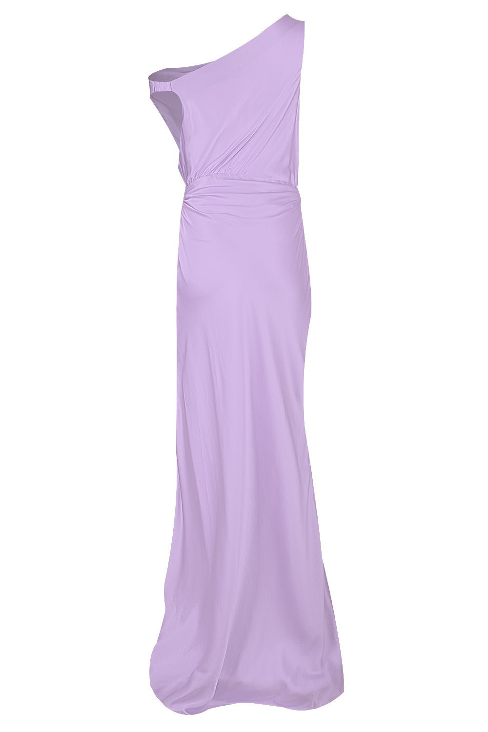 Asymmetric Cowl Wrap Gown - 3