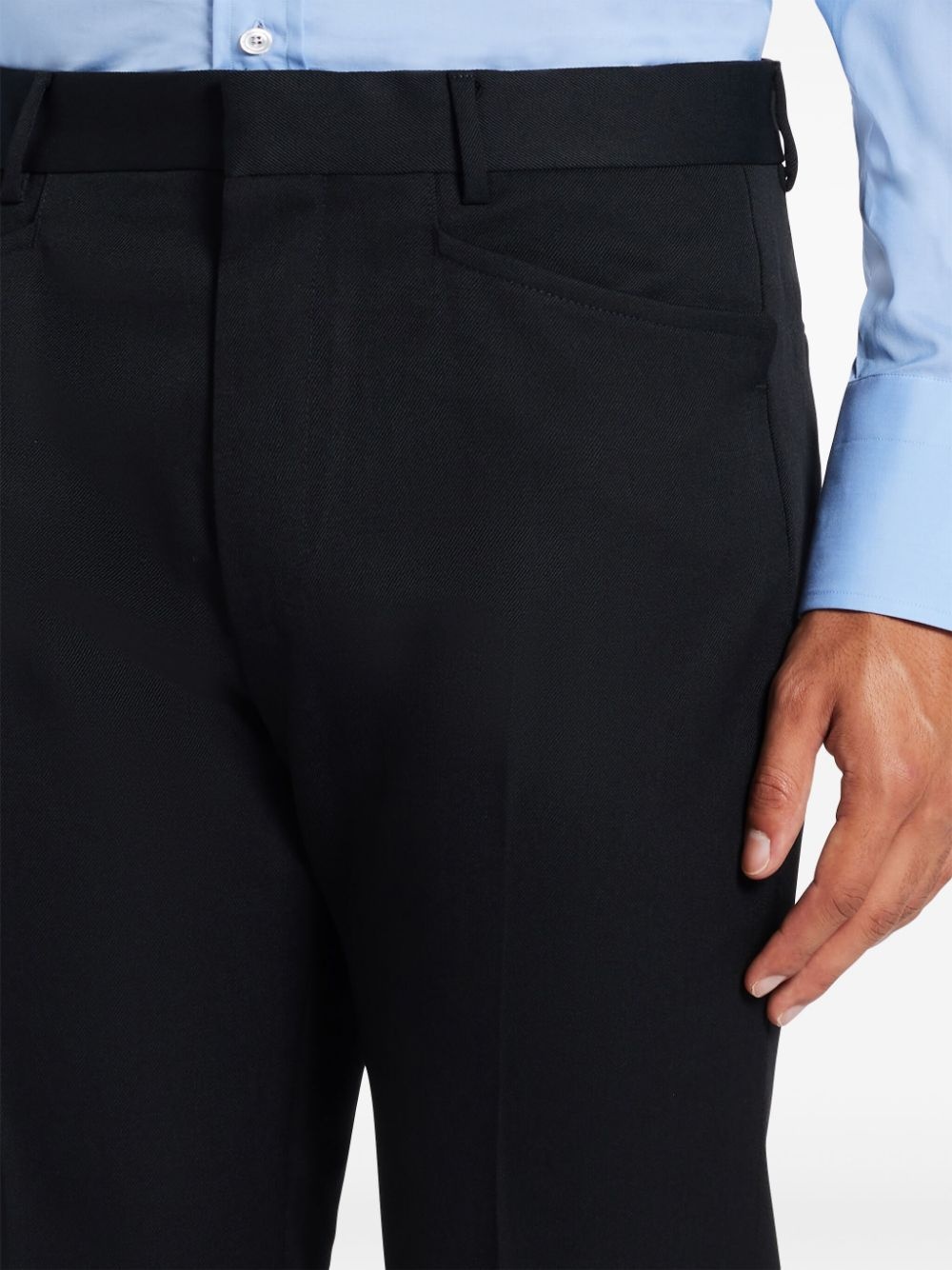 straight-leg tailored trousers - 5