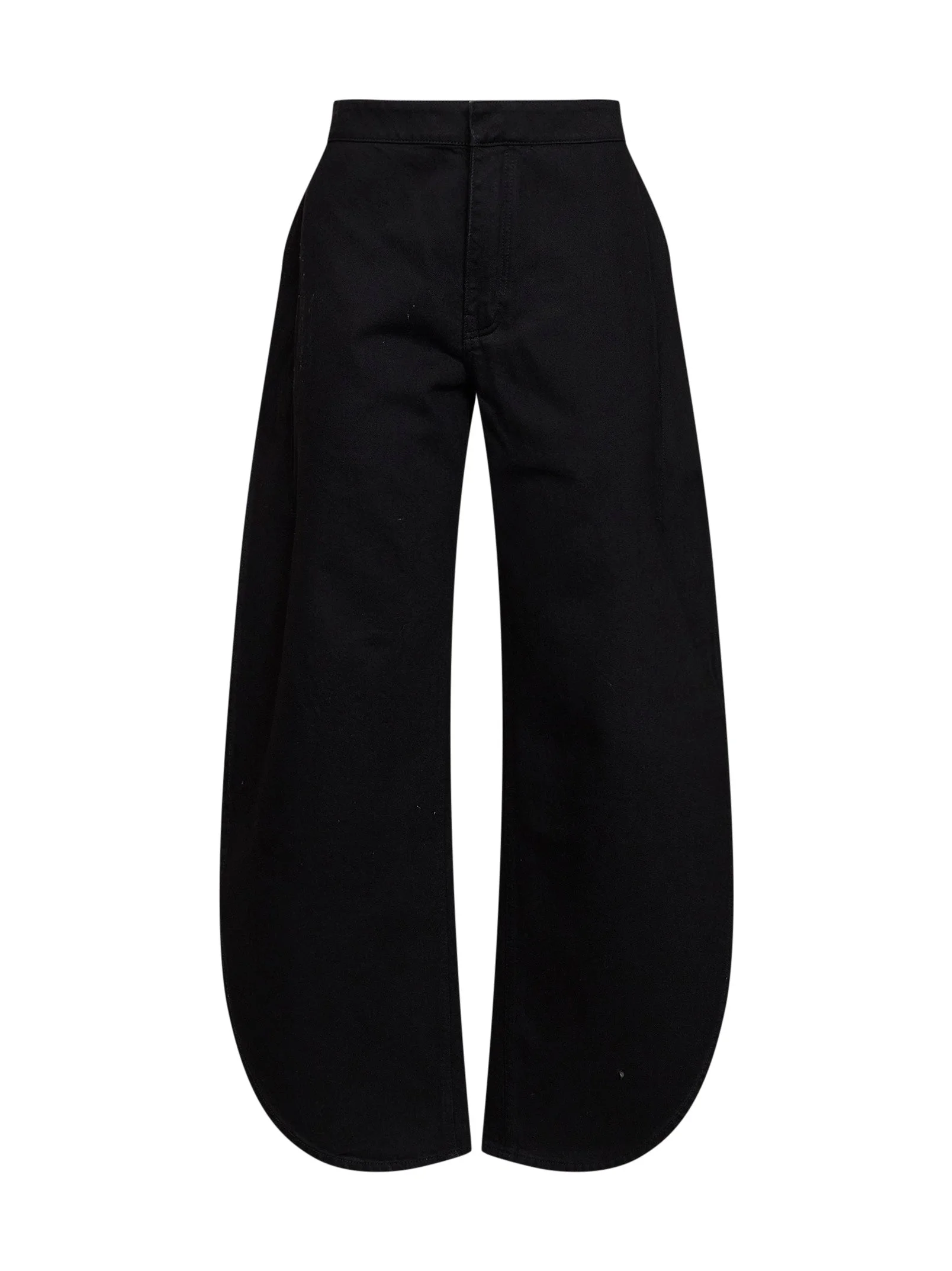 Black cotton denim petal jeans - 1