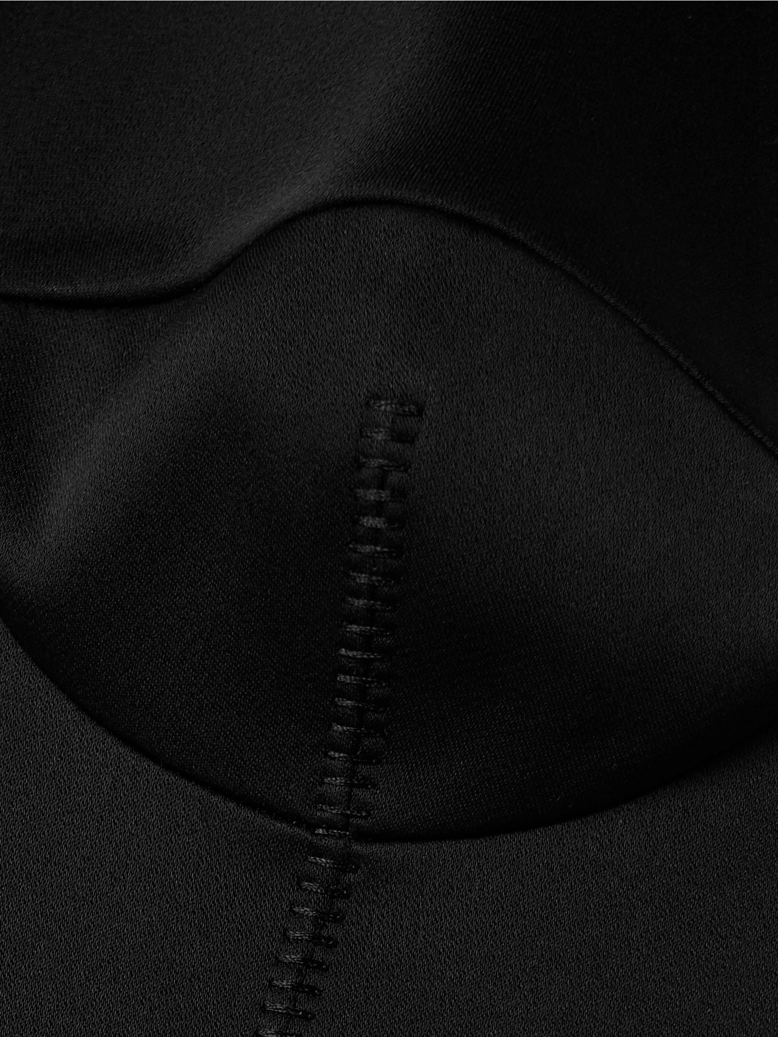 Shoshanna satin-crepe gown Black - 4