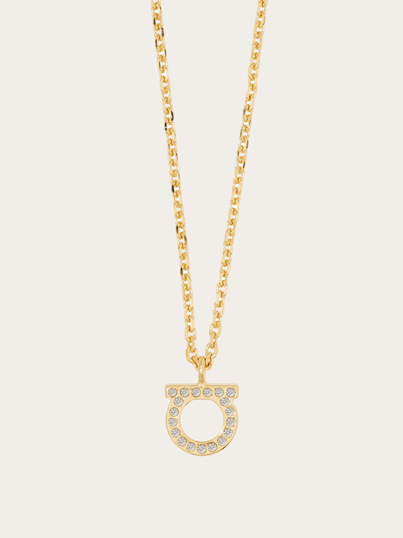 FERRAGAMO Gancini crystals necklace - S outlook