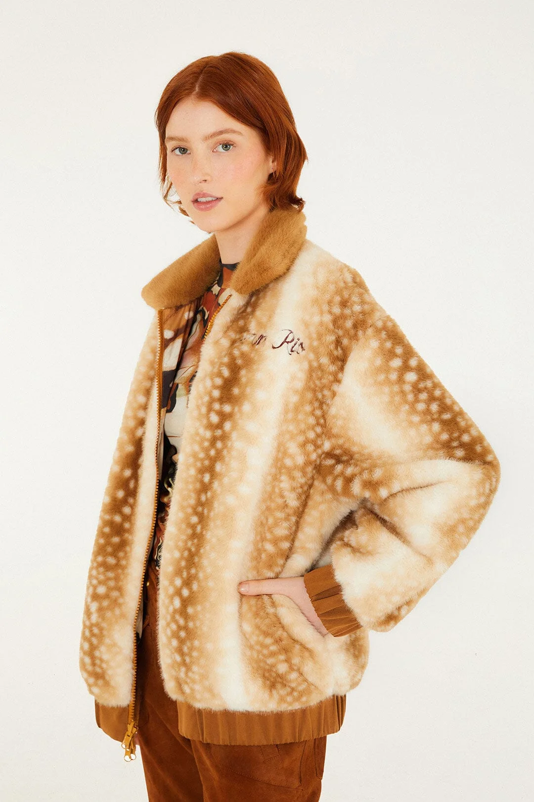 Borbofly Embroidered Reversible Puffer Jacket - 1