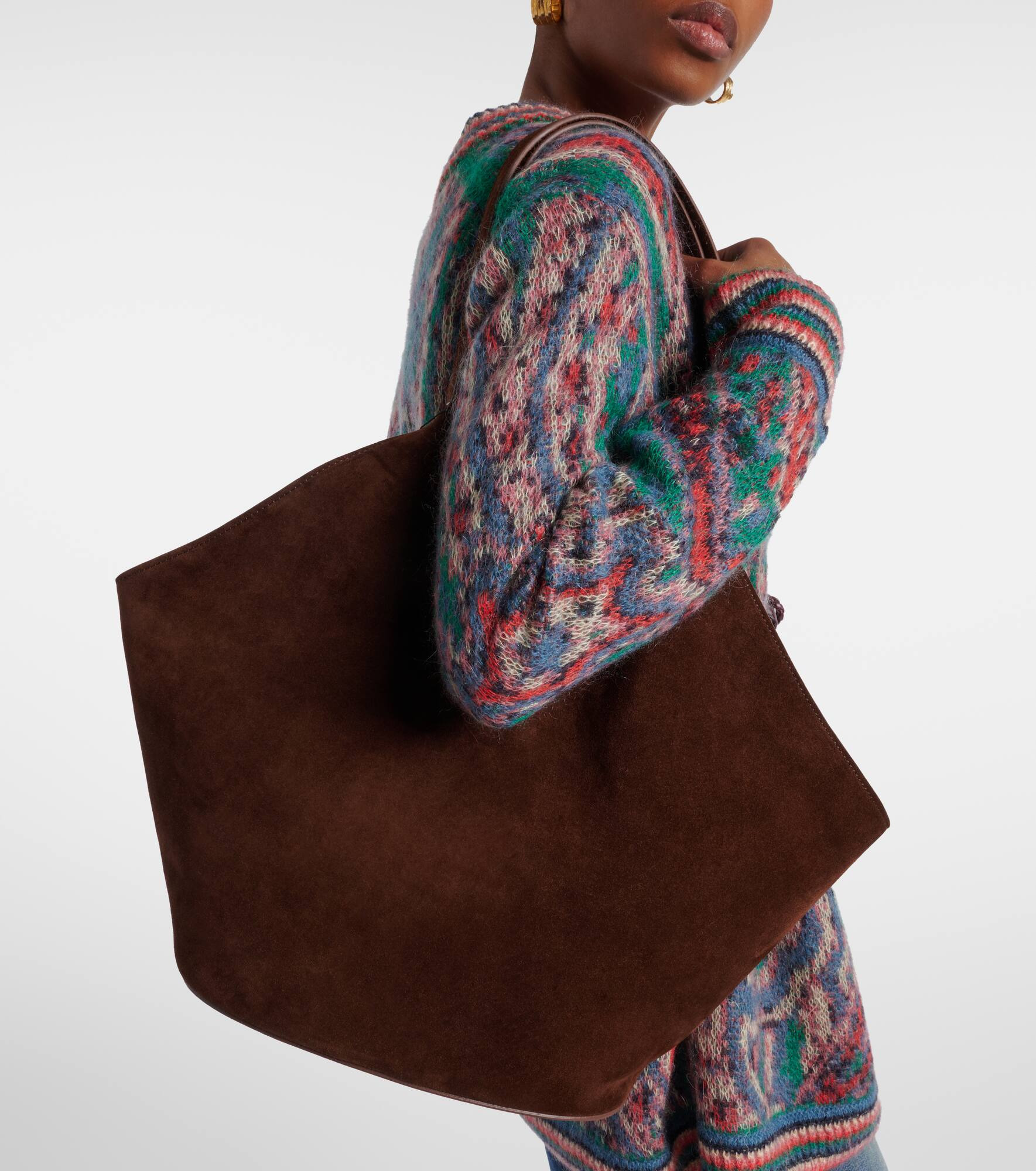 Phantom suede tote bag - 2