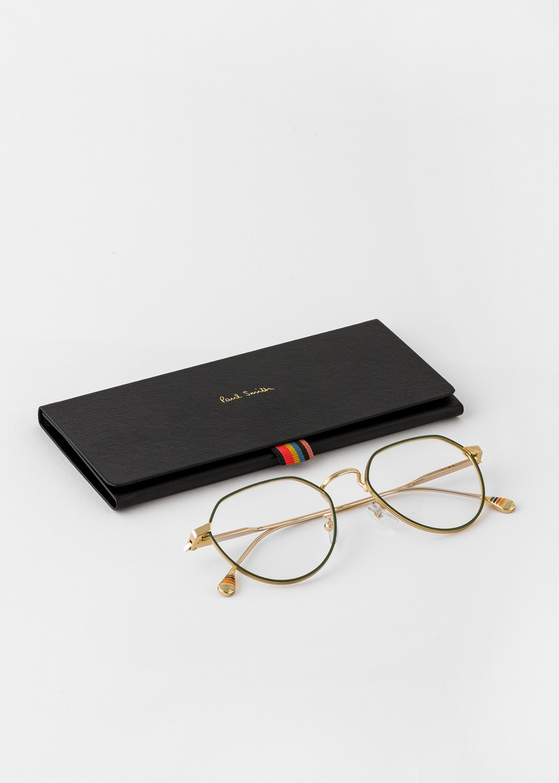 Gold & Green 'Fisher' Spectacles 4