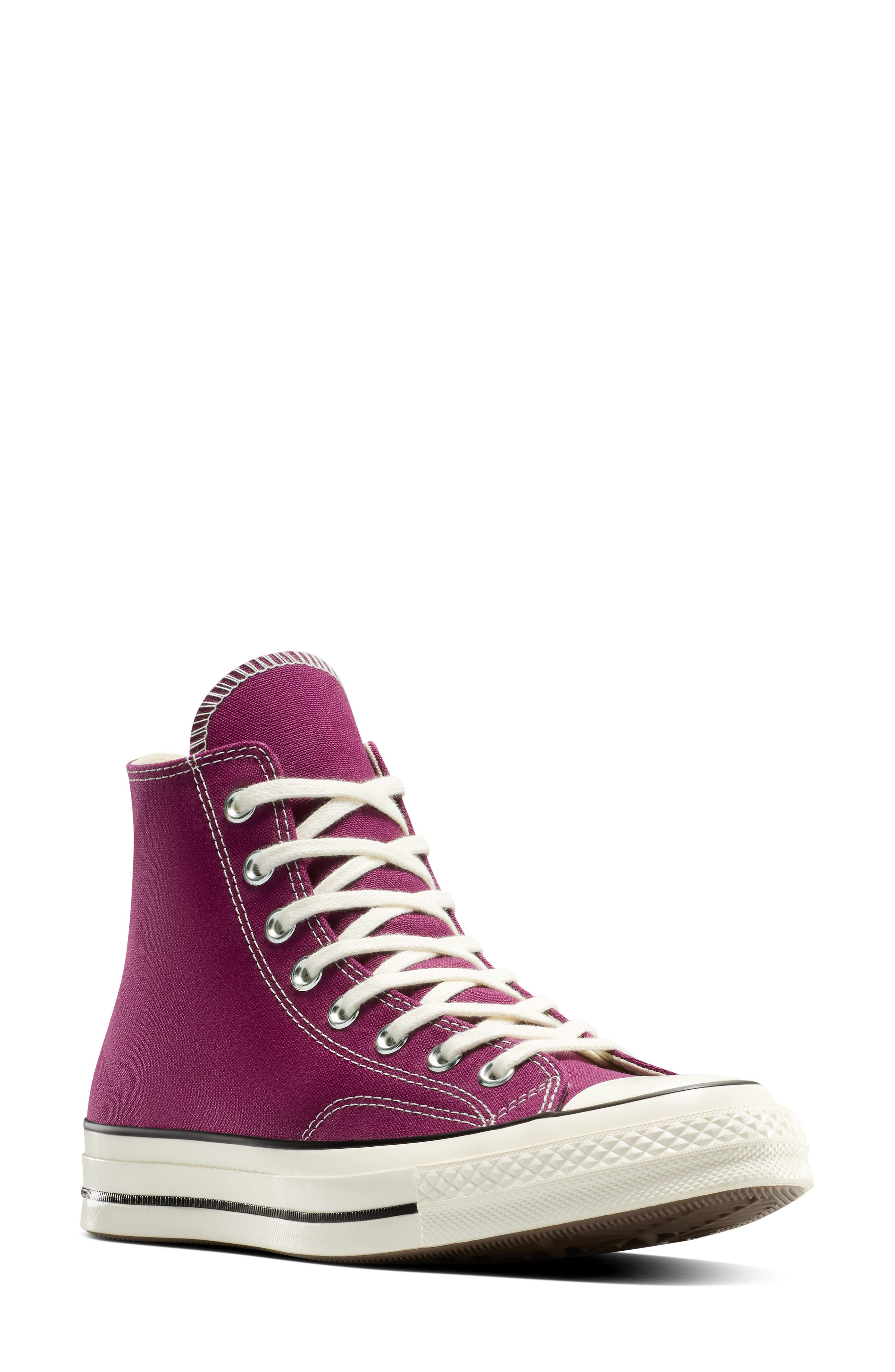 Converse Gender Inclusive Chuck 70 High Top Sneaker in Frozen Acai/Egret/Black at Nordstrom - 1