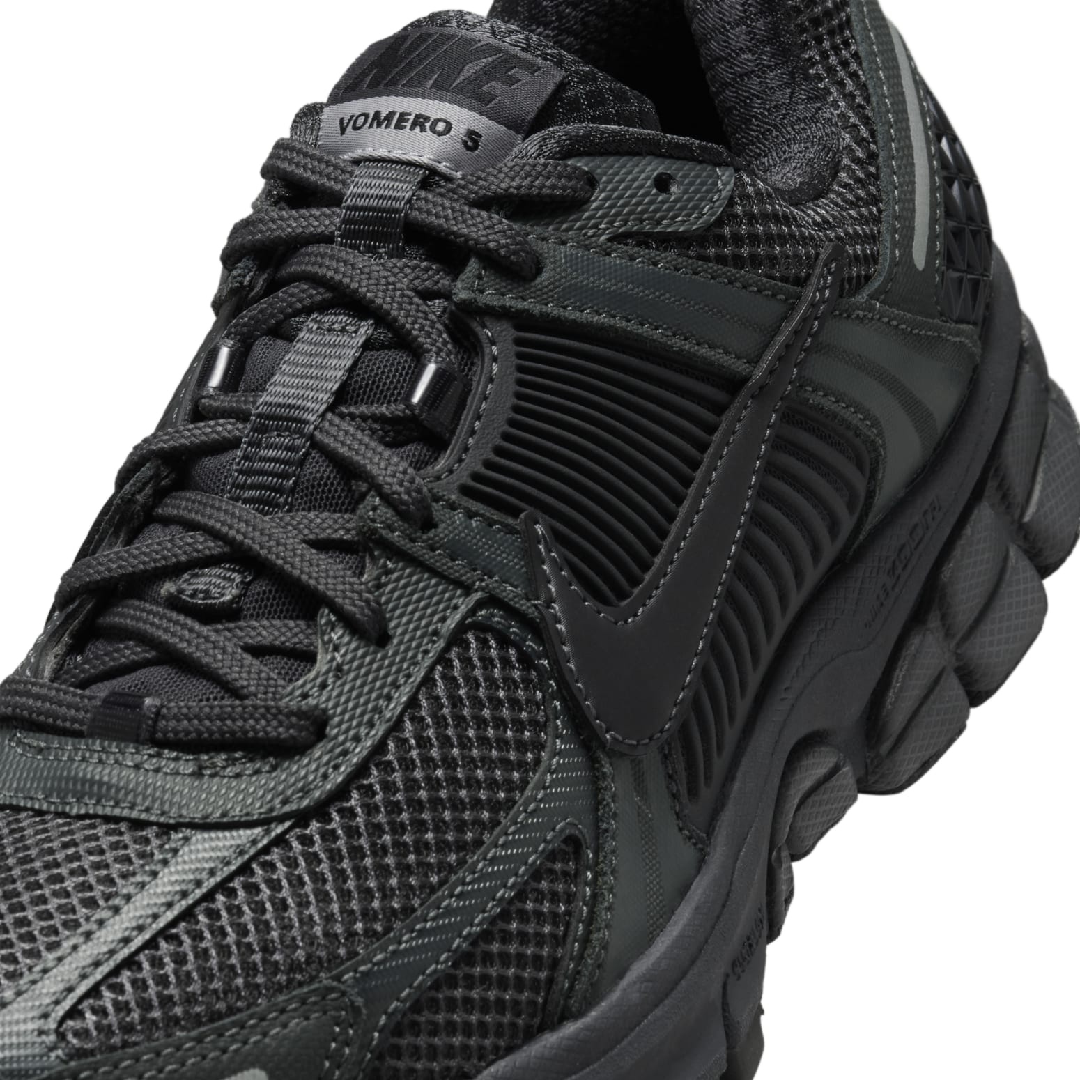 (WMNS) Nike Air Zoom Vomero 5 'Triple Black' FQ7079-002 - 7