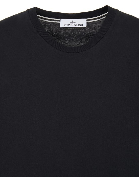 2NS83 30/1 COTTON JERSEY 'MICRO GRAPHICS TWO' PRINT_GARMENT DYED BLACK - 3