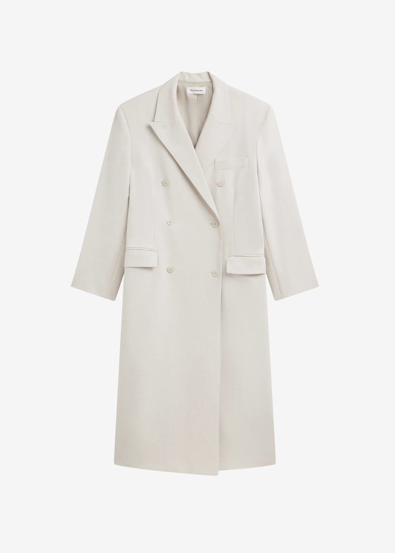 Dex Double Breasted Coat - Beige 9