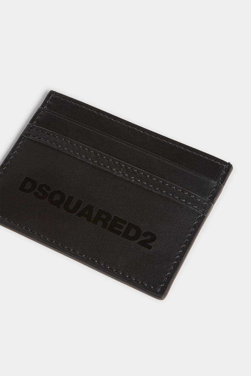 DEEP BLACK LEATHER CREDIT CARD HOLDER 3