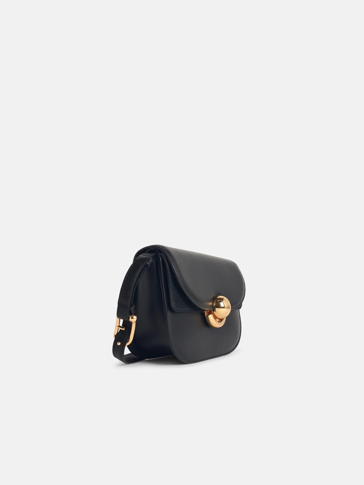 'SFERA' MINI BAG IN BLACK LEATHER - 2