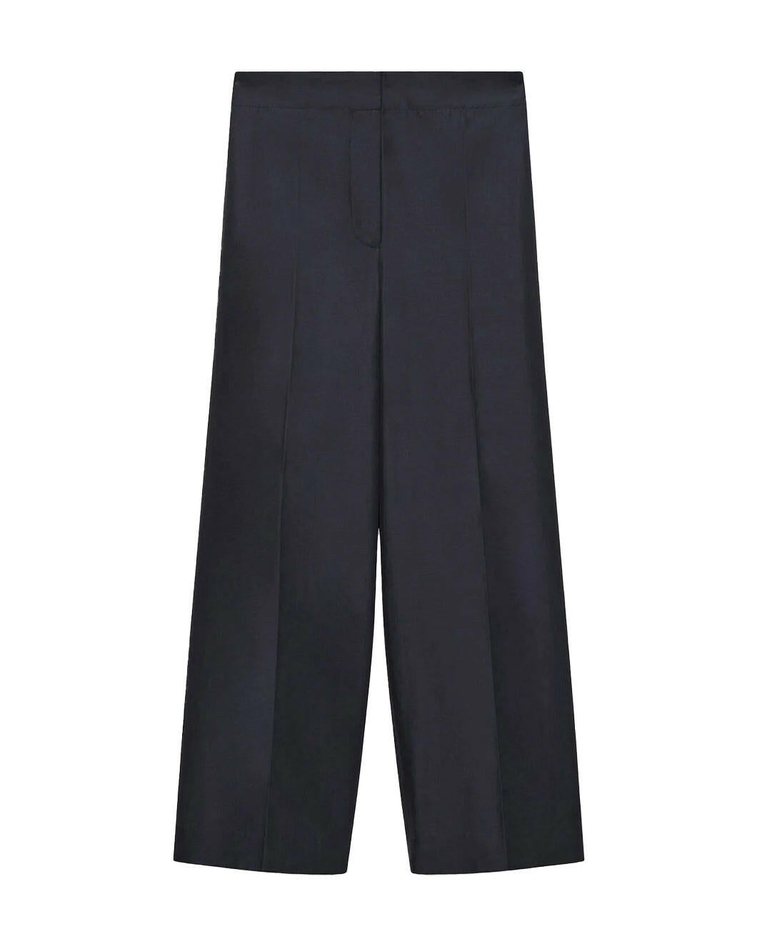 SOFT COTTON SILK THURLOW TROUSERS - 1