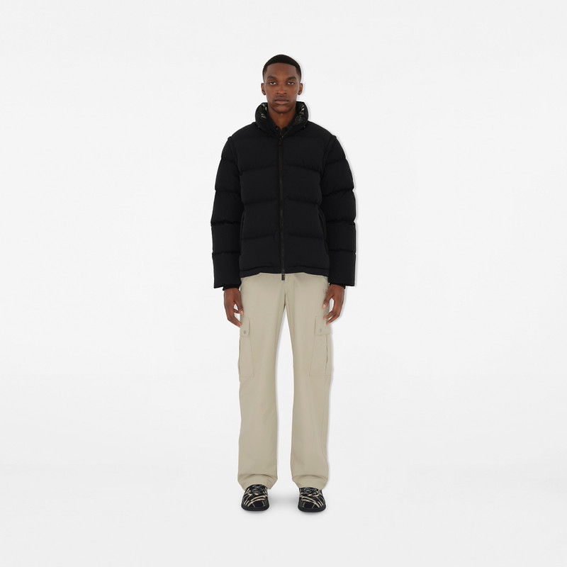 Detachable Sleeve Nylon Puffer Jacket 6