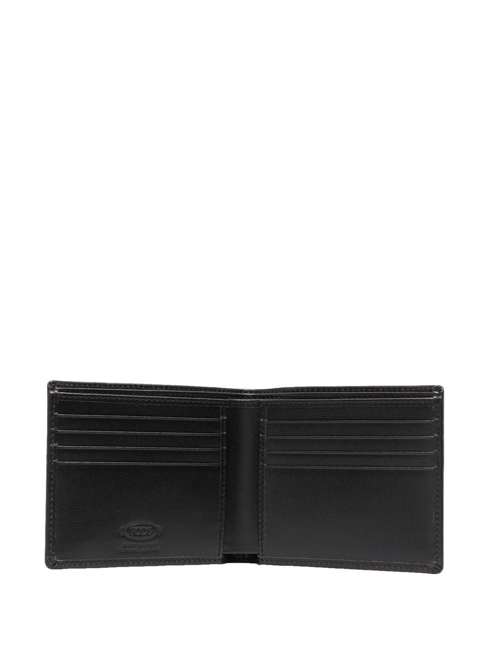 logo-plaque leather bi-fold wallet - 3