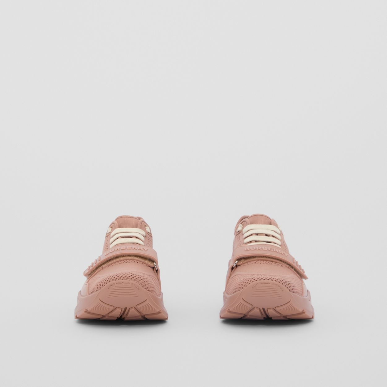 Knitted Stretch Nylon and Leather Sneakers - 4