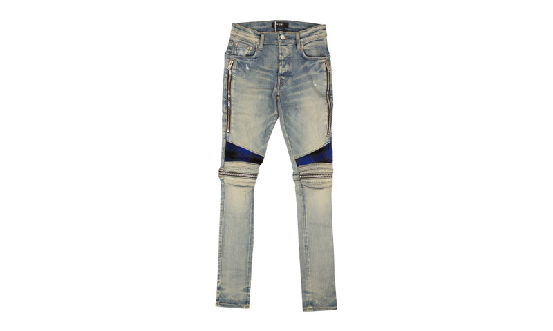 Clay Indigo Blue Cotton Plaid MX2 Jeans - 1
