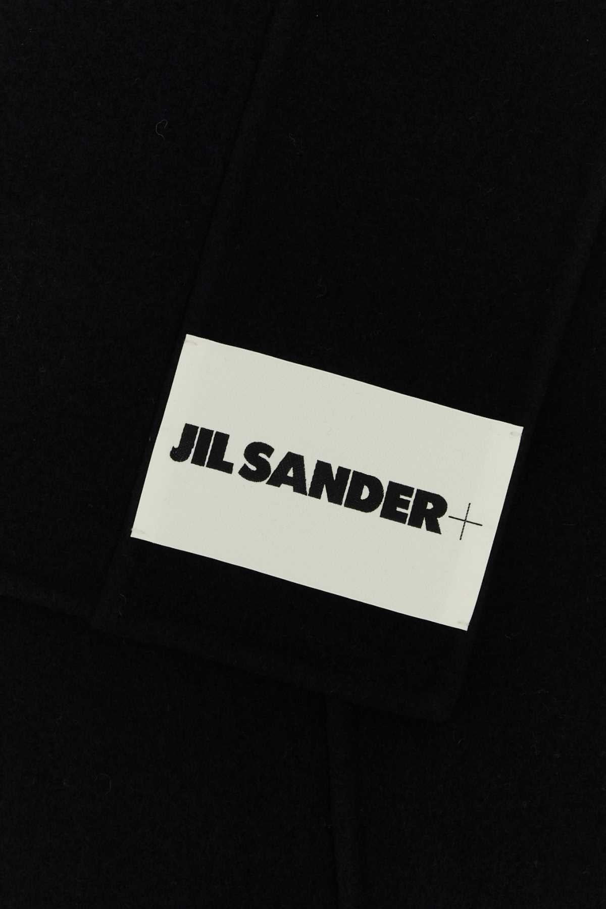 Jil Sander Women Black Wool Scarf - 2