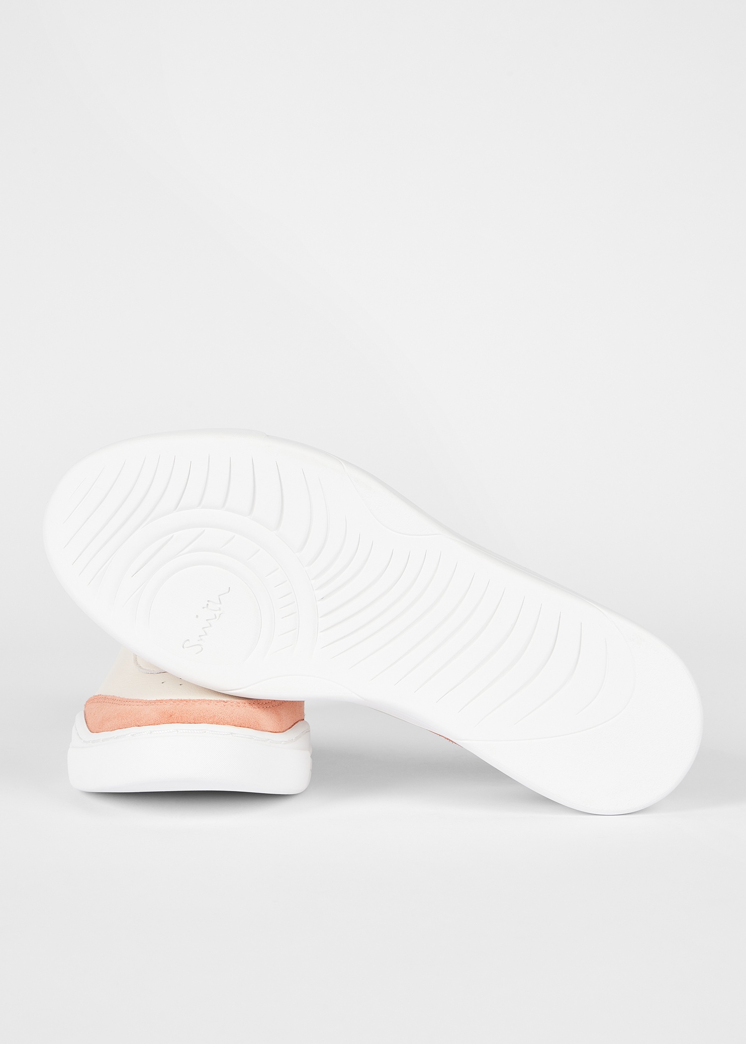 Women's Ecru Leather 'Vivian' Trainers - 4