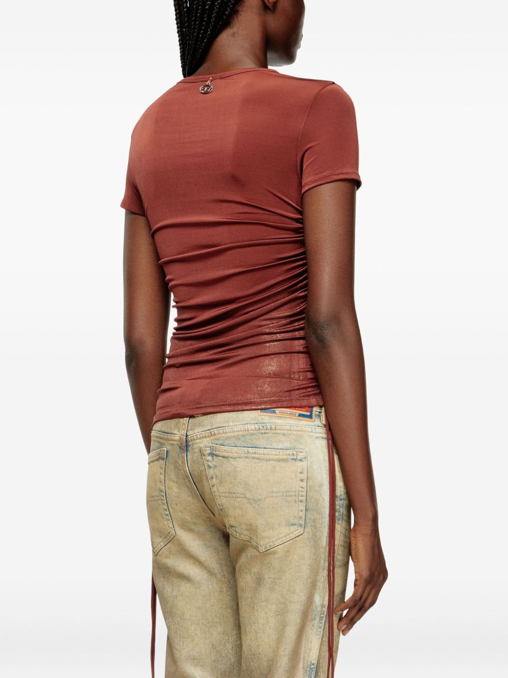 T-Rey drawstring-gathered T-shirt - 4