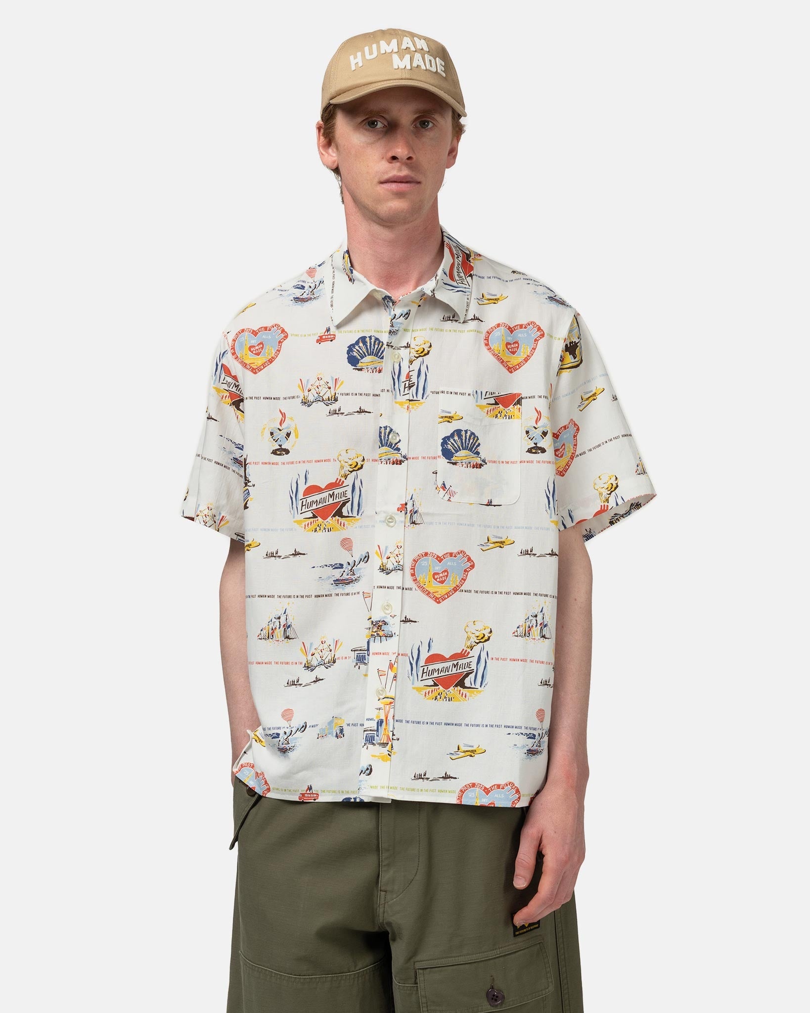 Printed Shirt White - 4