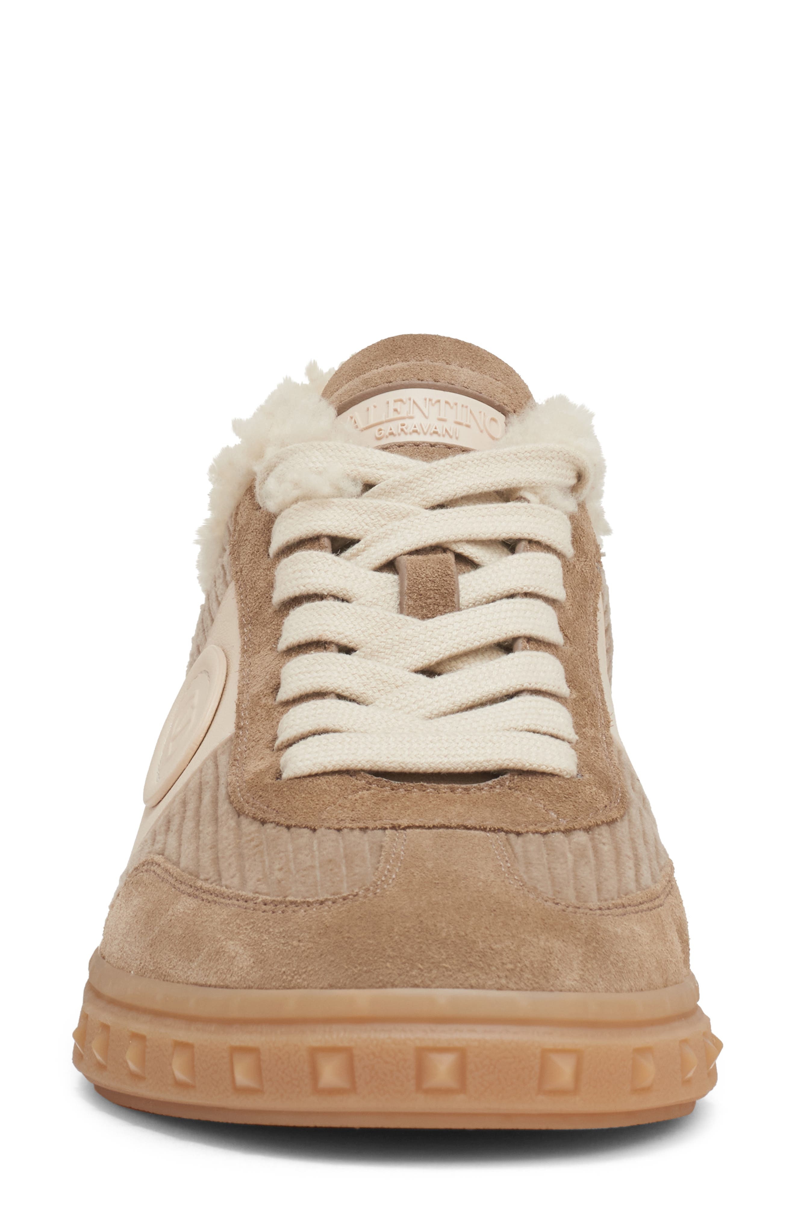 Valentino Garavani Upvillage Shearling Lined Sneaker in New Chinos at Nordstrom - 4