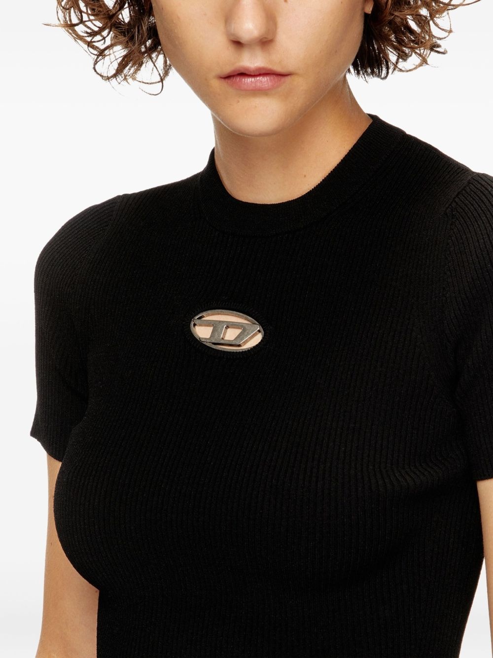 crew-neck ribbed T-shirt - 5