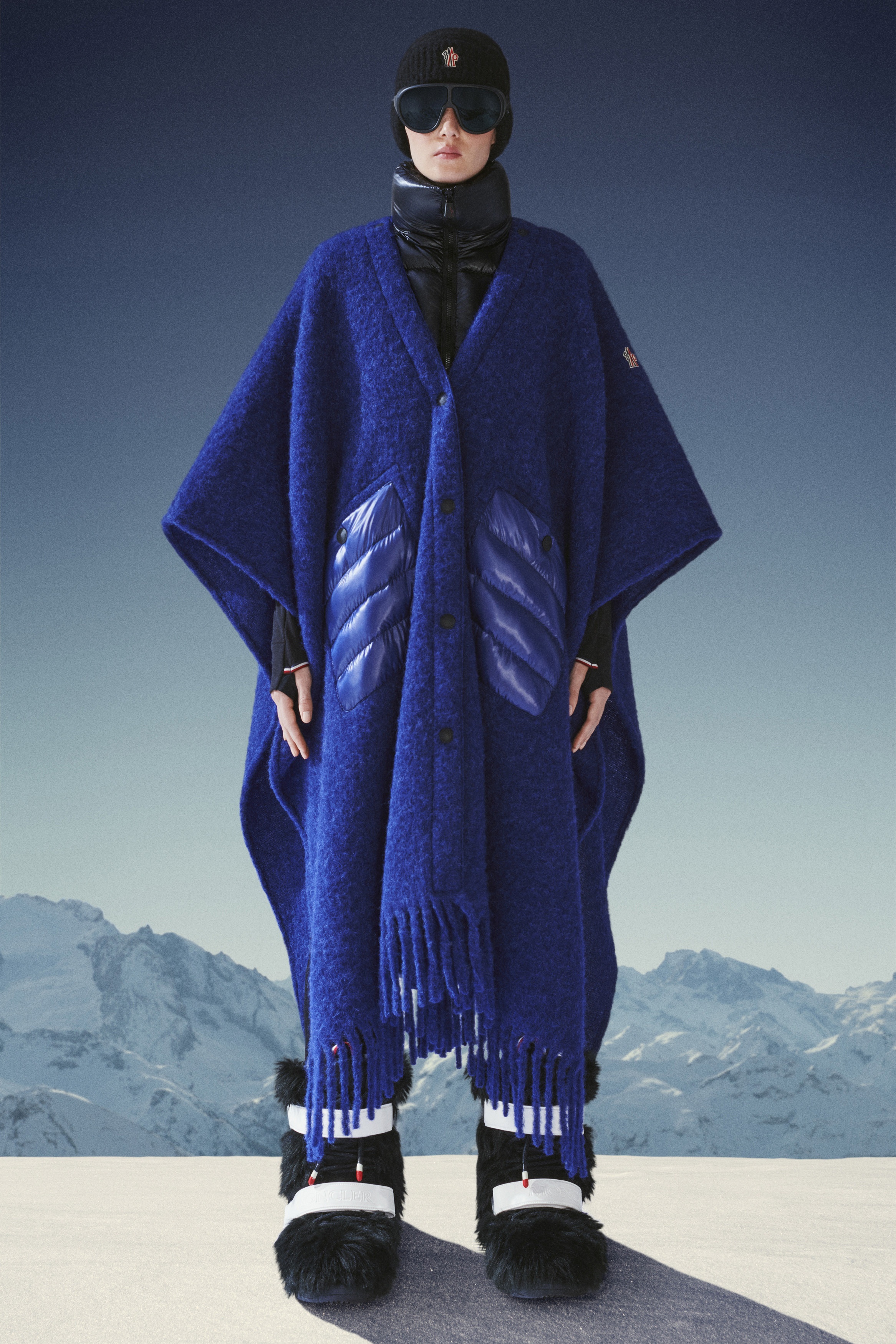 Wool And Mohair Cape - 2