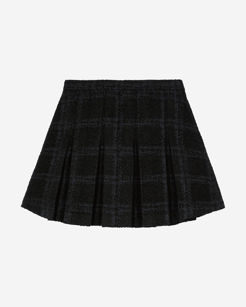 SHORT NAVY PLEATED SKIRT 1