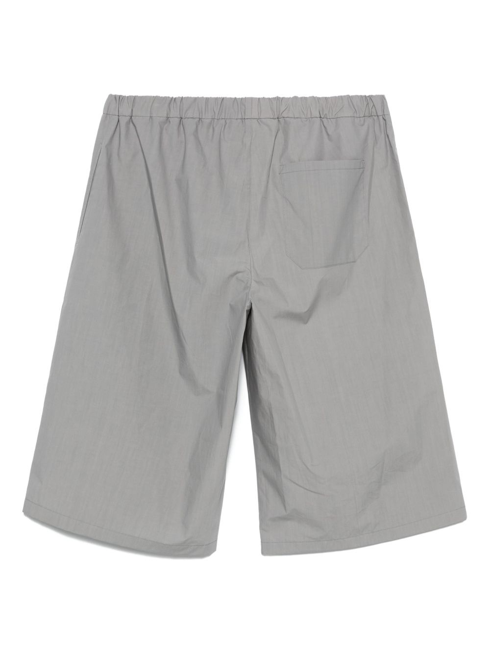 waxed poplin shorts - 2