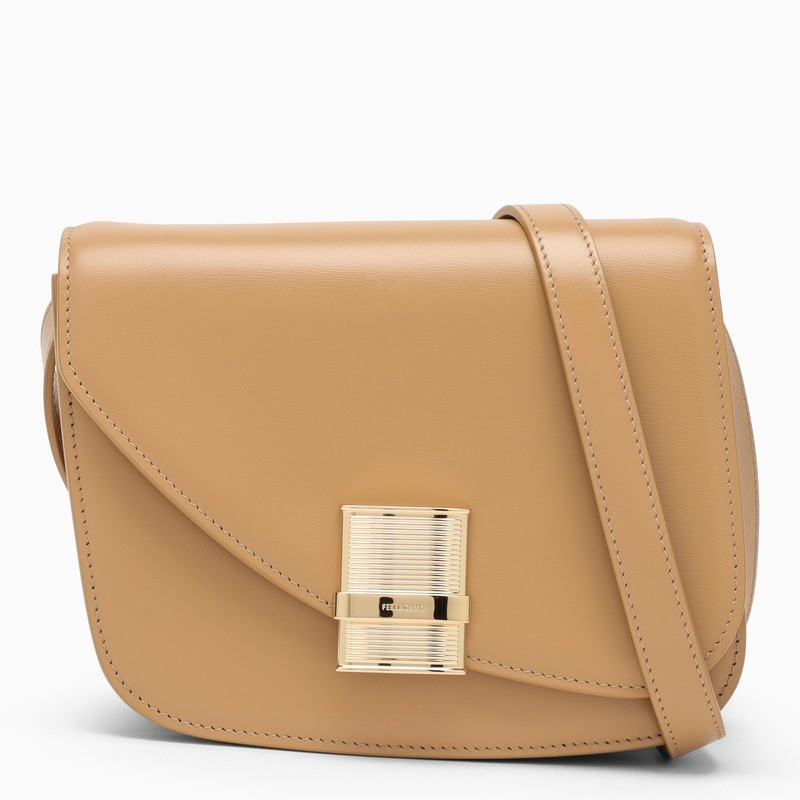 Fiamma S camel-coloured shoulder bag - 1