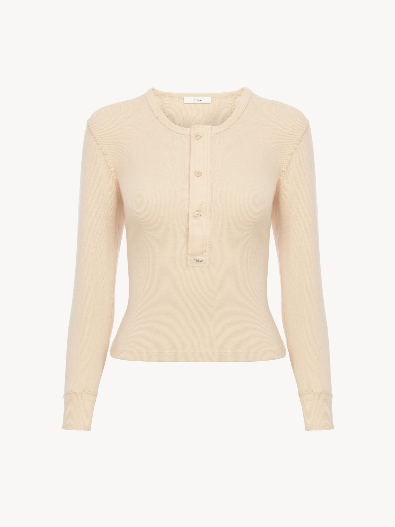 HENLEY SHIRT IN COTTON JERSEY - 2